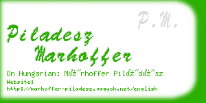 piladesz marhoffer business card